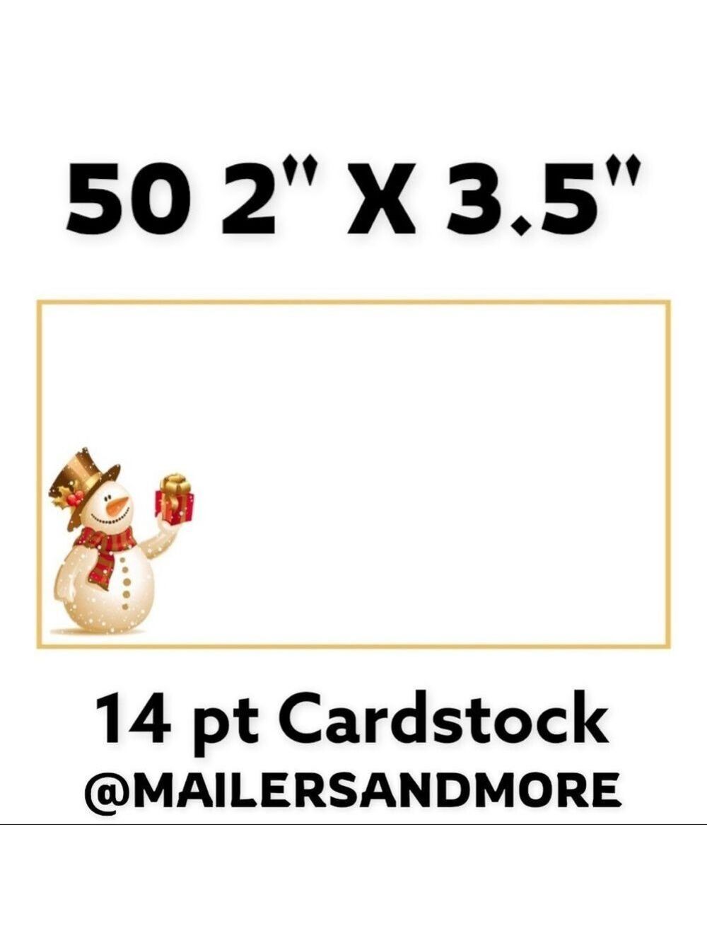 50 Snowman Winter, Christmas, Thank You Cards, PRICE IS FIRM